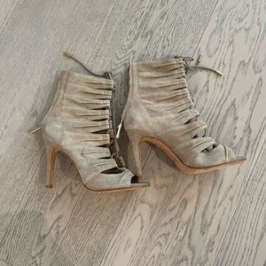 Brand new Joie suede open toe lace up boots size 36